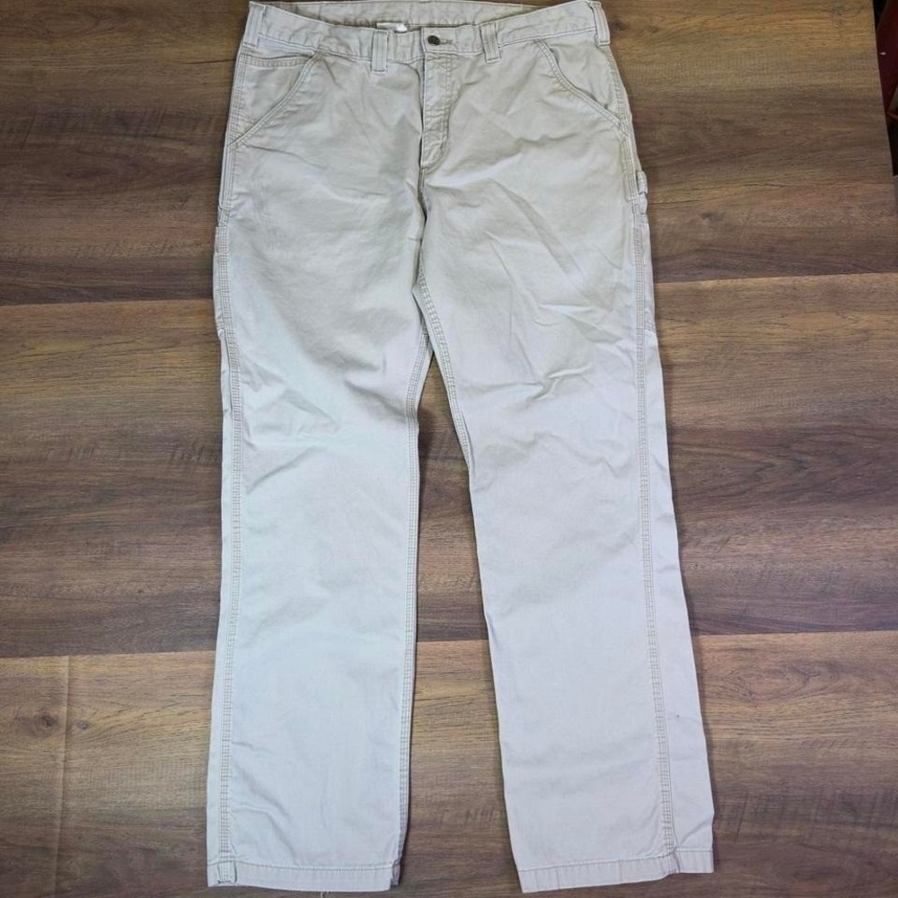 Carhartt Relaxed Fit Carpenter Pants 38x34 Khaki Workwear